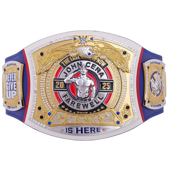 John Cena Farewell Tour SummerSlam 2025 Blue Spinner Championship Replica Title Belt Championship Belts Online