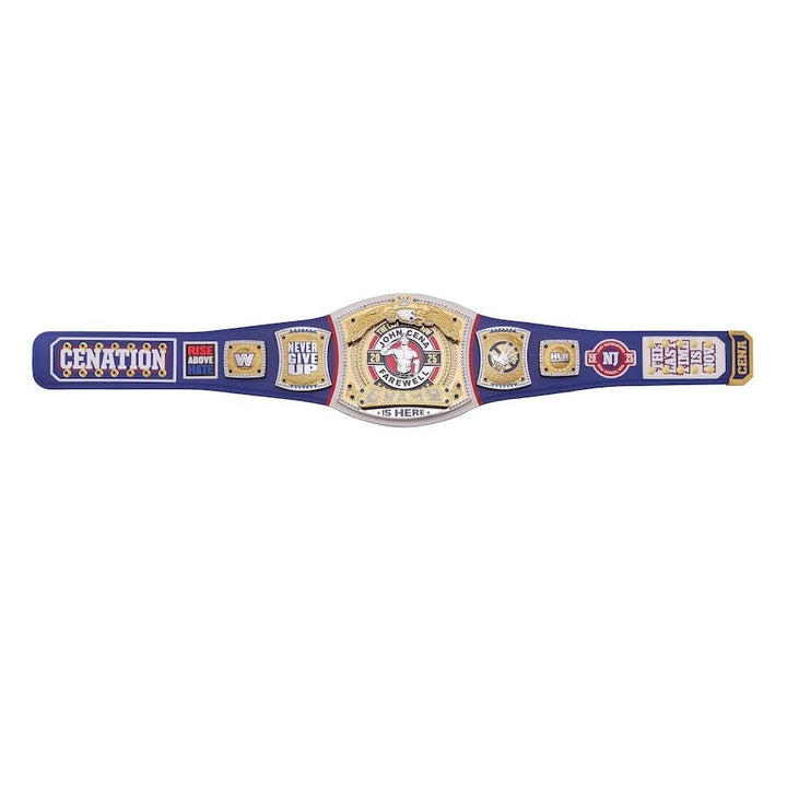John Cena Farewell Tour SummerSlam 2025 Blue Spinner Championship Replica Title Belt Championship Belts Online