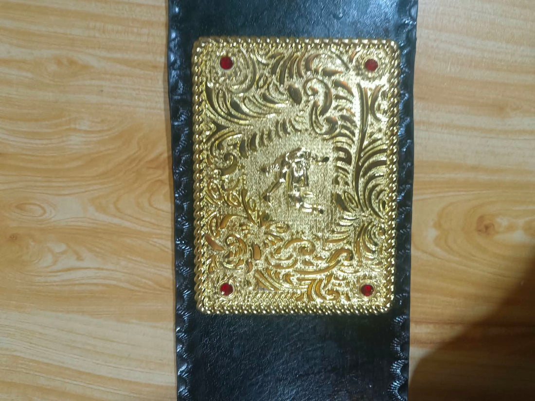 Classic Big Gold wrestling belt replica