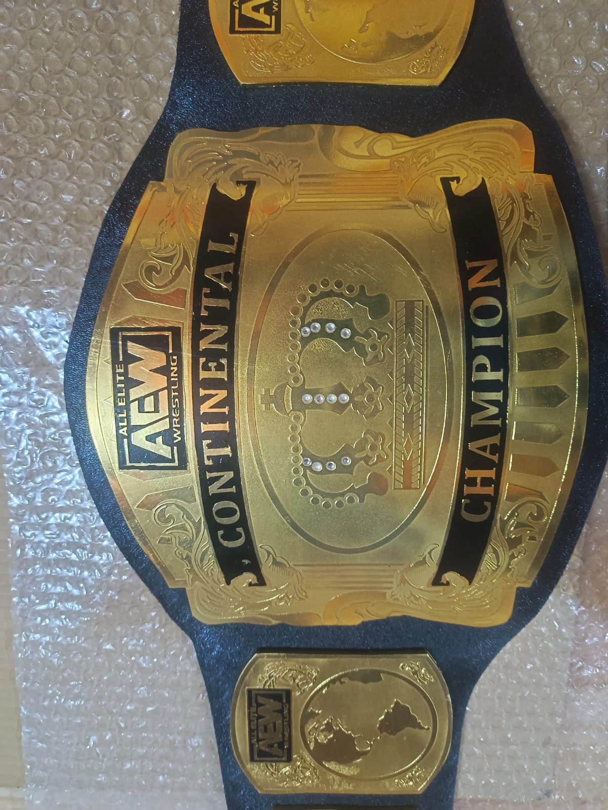 AEW Continental Champion Replica Belt – Gold Wrestling Title