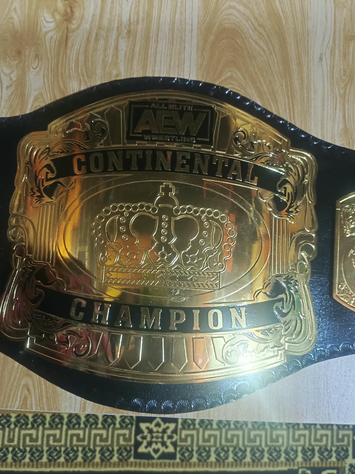 AEW Continental Champion Replica Belt – Gold Wrestling Title