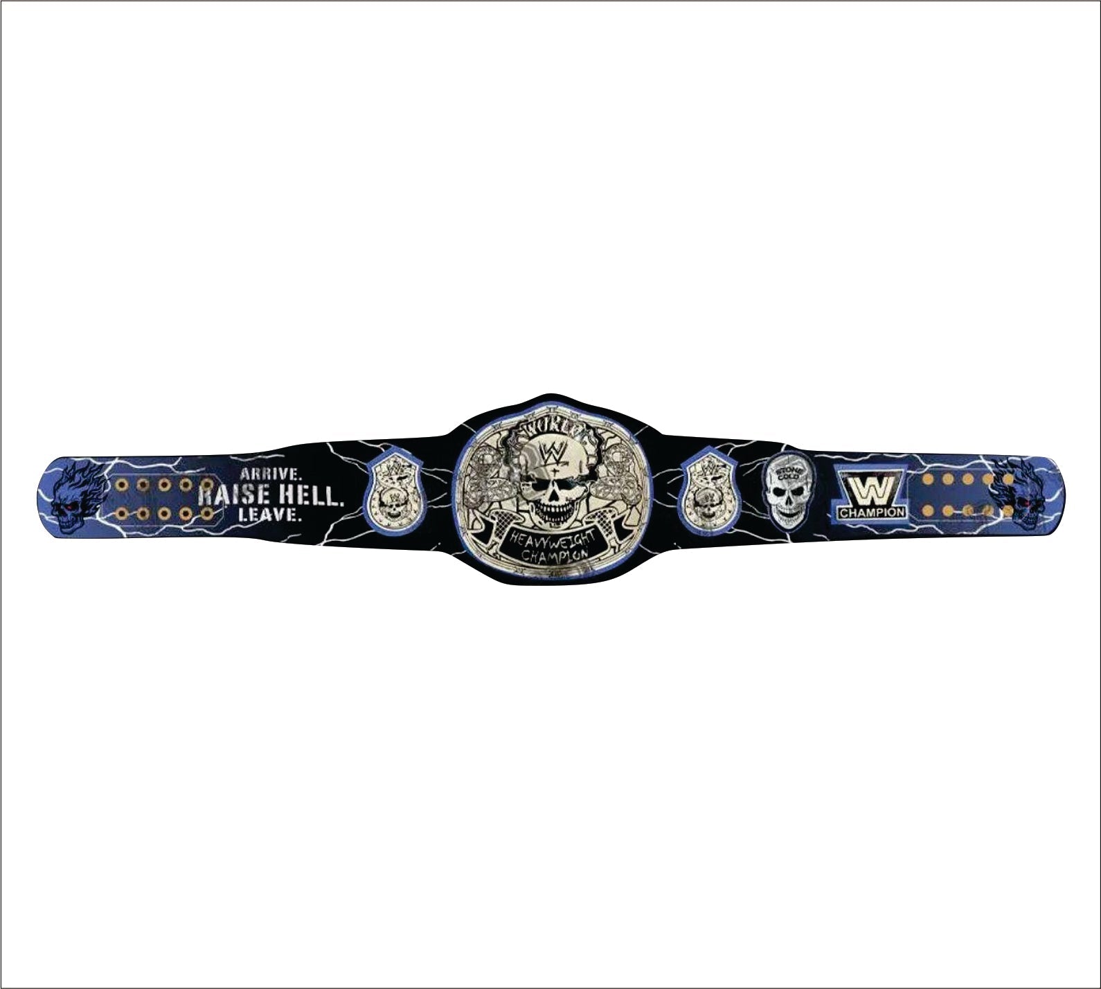 Custom New Stone Cold Limited Edition Smoking Skull Championship Wrestling Title Belt Championship Belts Online