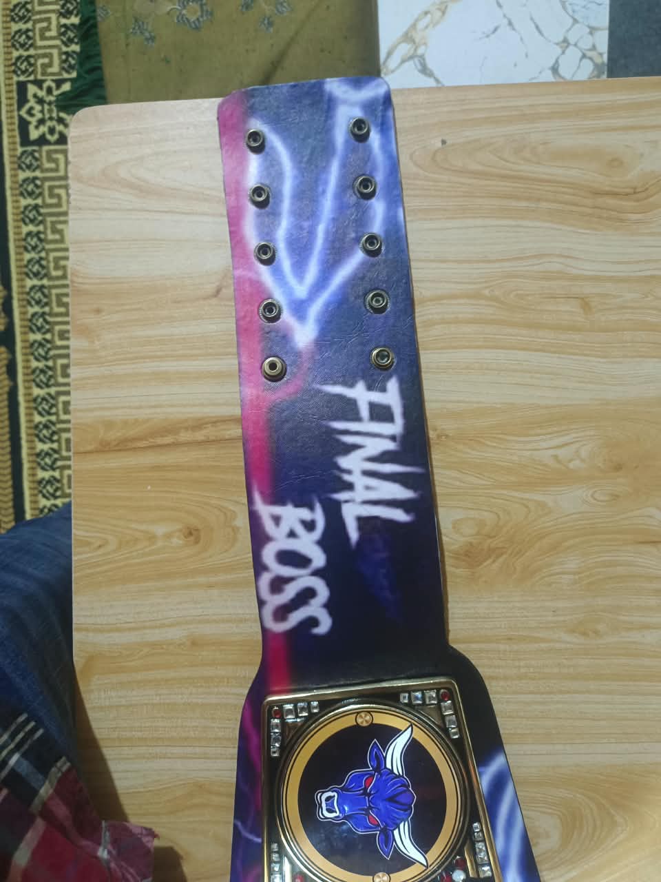 The Rock Custom Undisputed World Wrestling Championship Belt