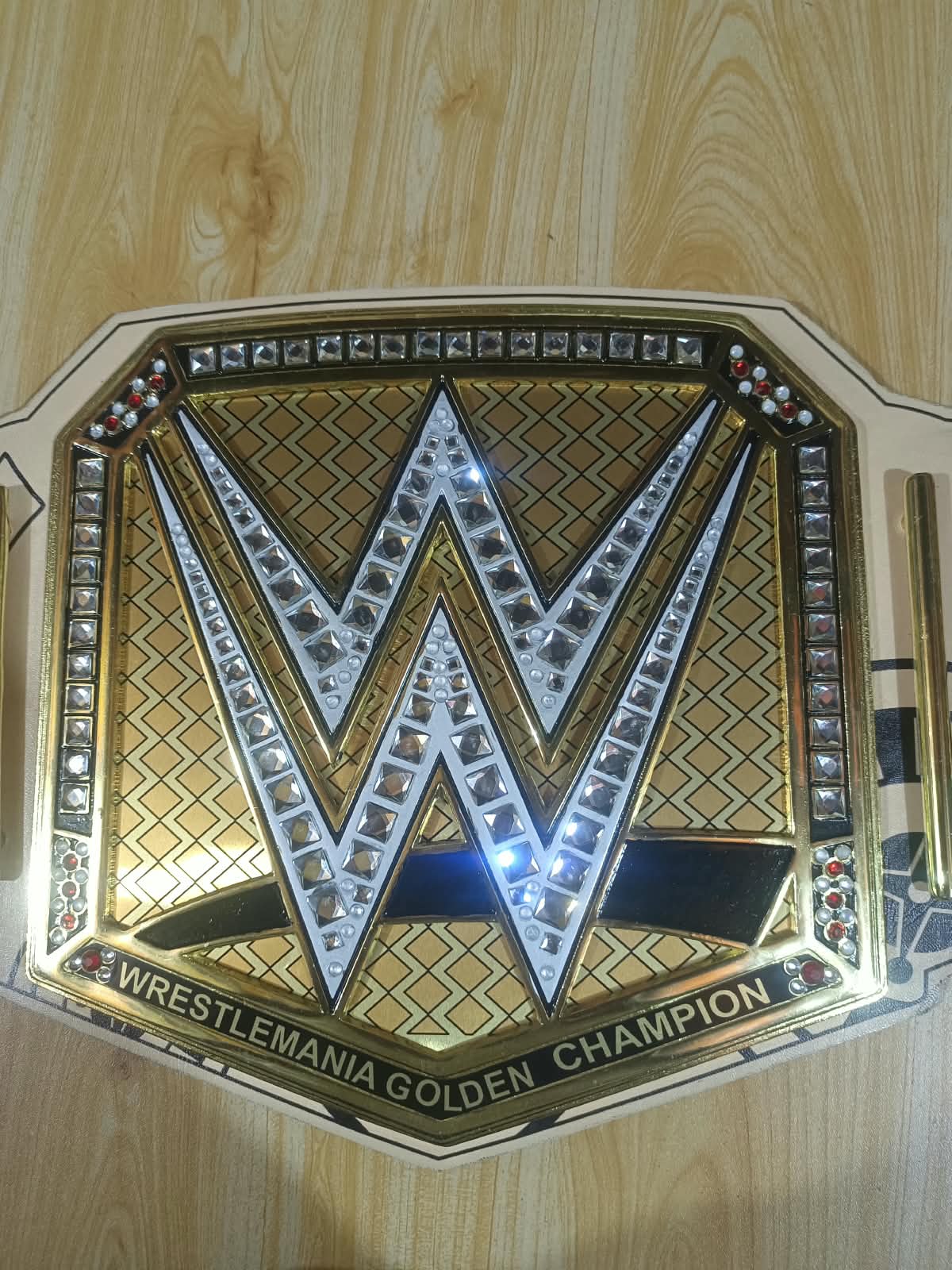 John Cena WWE Autographed WrestleMania 41 Golden Championship Replica Title Belt with "17x Champ" Inscription - Limited Edition of 25