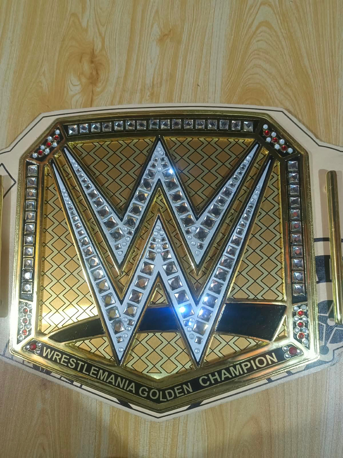 John Cena WWE Autographed WrestleMania 41 Golden Championship Replica Title Belt with "17x Champ" Inscription - Limited Edition of 25