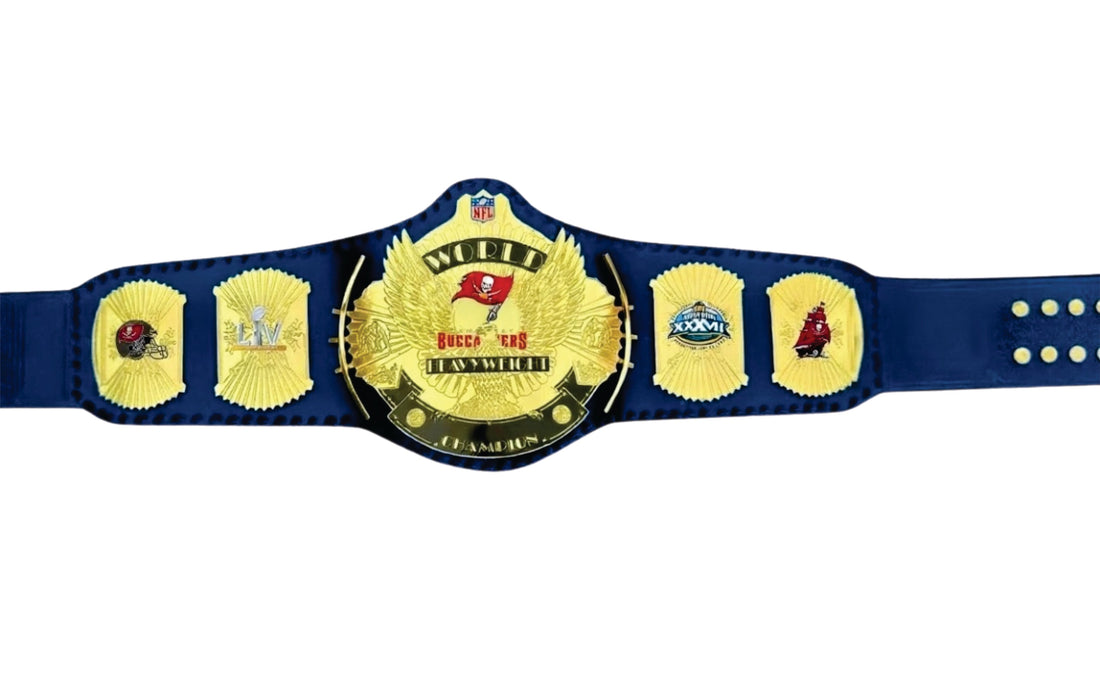 Tampa Bay Buccaneers Legacy TitileChampionship Belt Blue Strap Championship Belts Online