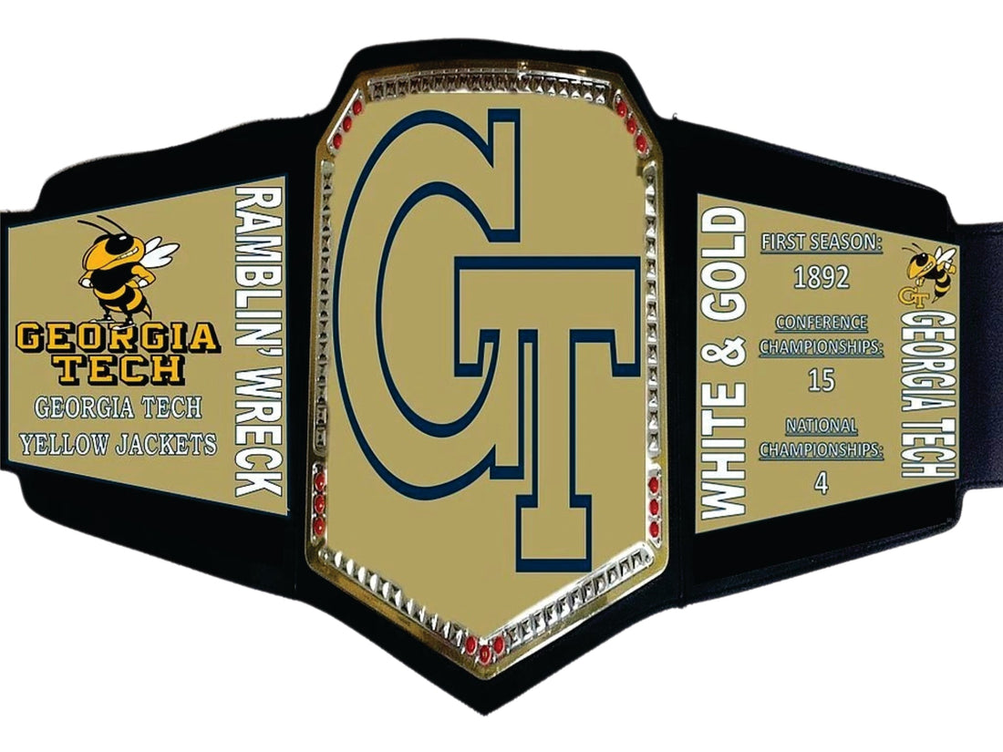 Georgia Tech Yellow Jackets WWE College Legacy Title Belt Championship Belts Online