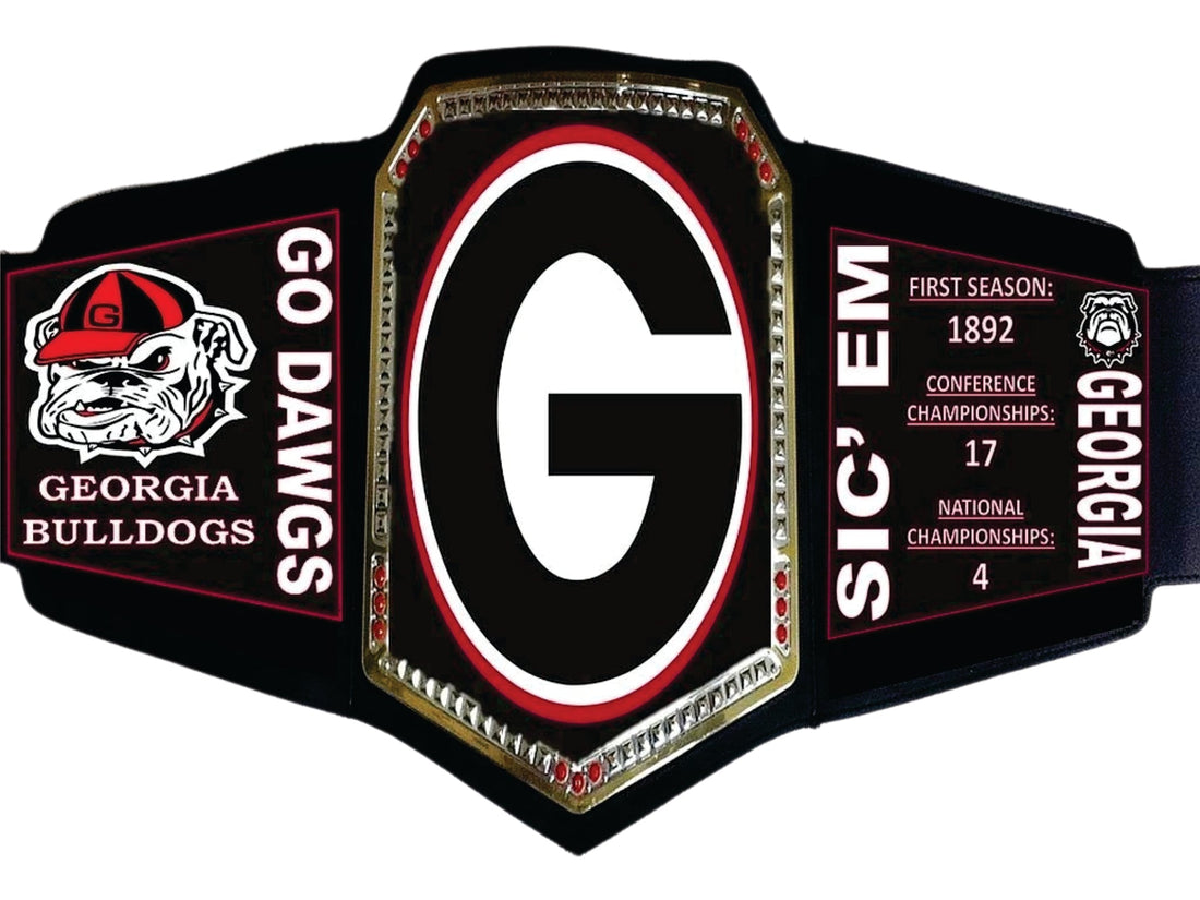 Georgia Bulldogs WWE College Legacy Title Belt Championship Belts Online
