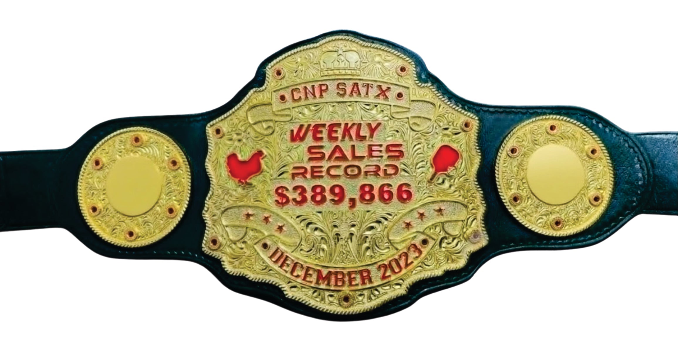 CNP Satx Weekly Sales Record December 20223 Championship Belt Championship Belts Online