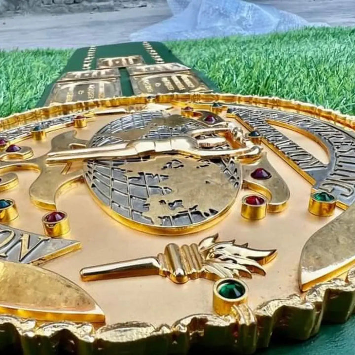 WWF BIG GREEN 3D CNC CHAMPIONSHIP BELT Championship Belts Online