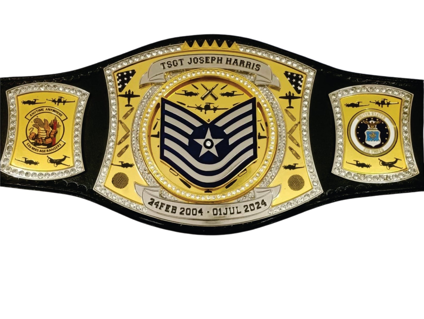 MSGT AIR Force 2004 - 2024 Custom Championship Belt Championship Belts Online