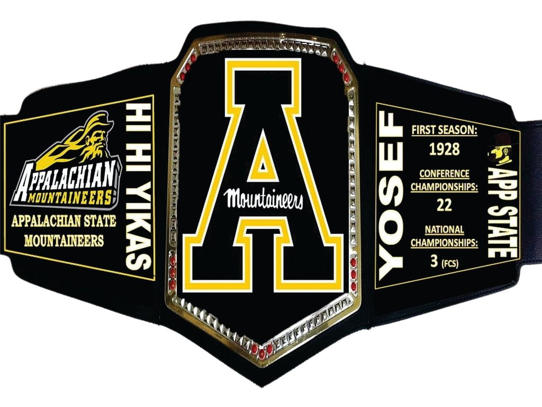 Appalachian State Mountaineers WWE College Legacy Title Belt Championship Belts Online