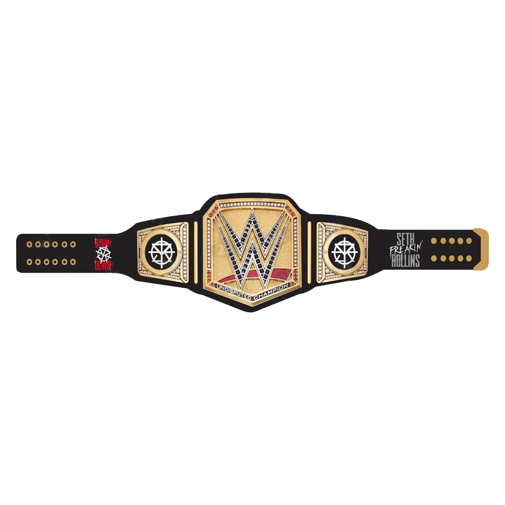 Seth Freakin' Rollins Burn it Down Signature Series Belt (Black Strap) Championship Belts Online
