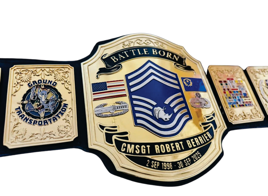 Battle Born CMSGT Robert Berrier Championship Belt Championship Belts Online