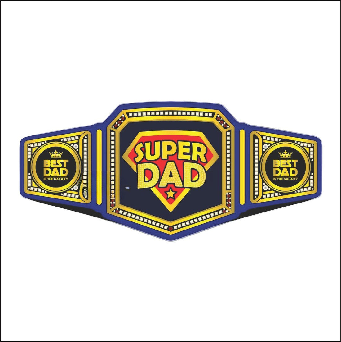 Super Dad Championship Belt Fathers Day Gift Championship Belts Online