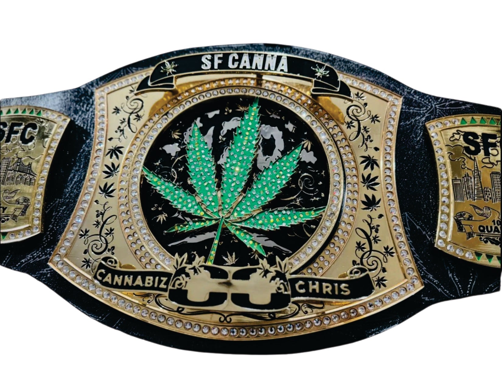 Custom Cannabis Spinner Championship Belt Championship Belts Online