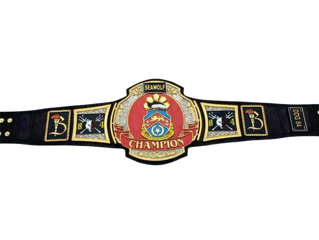 SEAWOLF US NAVY HD ENGRAVING CHAMPIONSHIP BELT Championship Belts Online