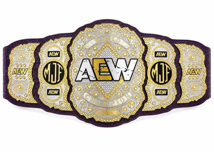 AEW MJF World Championship Replica Belt Custom Side Plate Edition