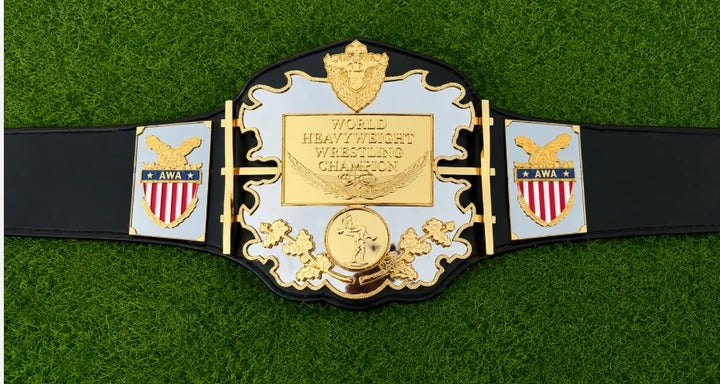AWA Heavyweight Wrestling Championship HD CNC Title Belt Stacked Plated