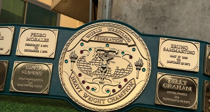 Big Green Wrestling Championship Title Belt HD CNC 3D Stacked Plated