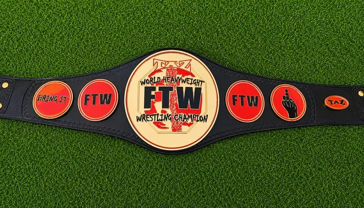 FTW TAZ World Heavyweight Championship Title Belt CNC