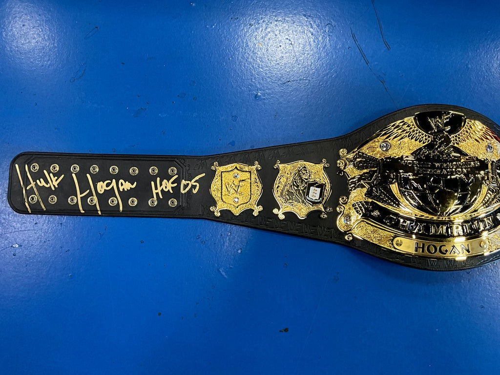 Hulk Hogan Undisputed World Heavyweight Championship Title Belt Replica Autographed Championship Belts Online