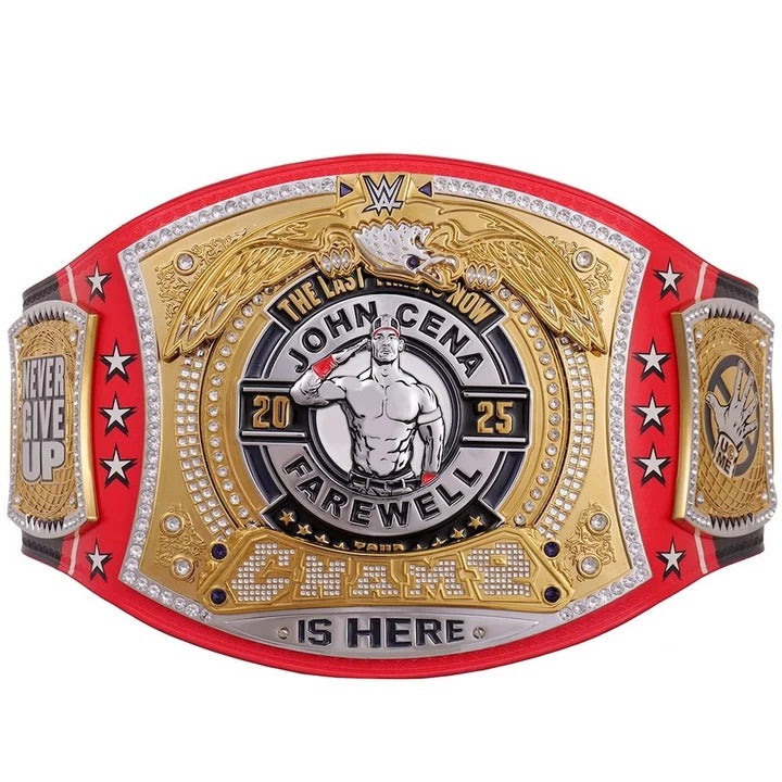 John Cena Farewell 2025 Washington Spinner Championship Replica Title Belt
