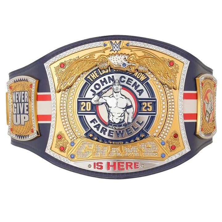 John Cena Farewell Tour 2025 Chicago Spinner Championship Replica Title Belt
