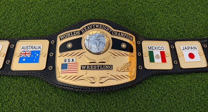 NWA Domed Globe Wrestling Championship Title HD CNC Belt
