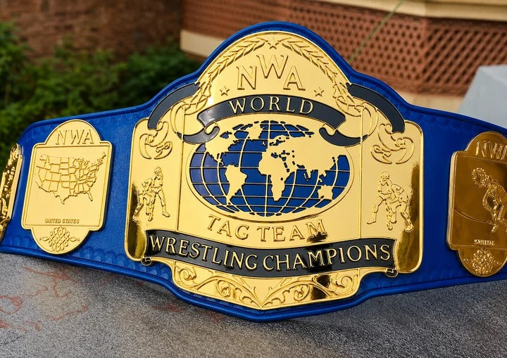 NWA World Tag Team Wrestling Champion Title Belt HD CNC