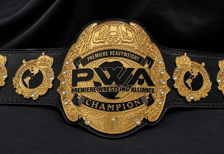 PWA Custom Wrestling Championship Title Belt HD CNC