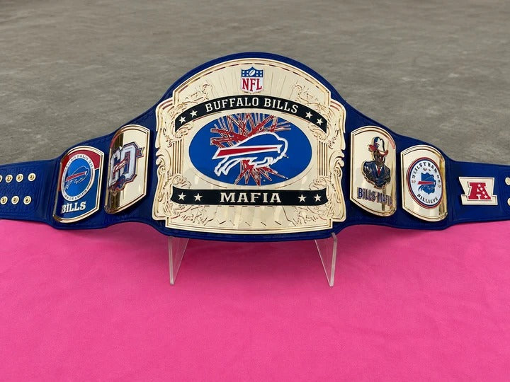 The 24K GOLD NFL Buffalo Bills Mafia Premium CNC Championship Belt Replica