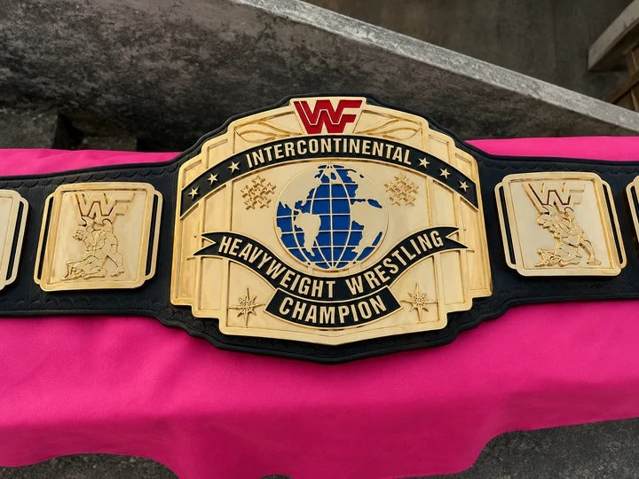 The 24K GOLD WWF Intercontinental World Premium CNC Championship Belt Replica