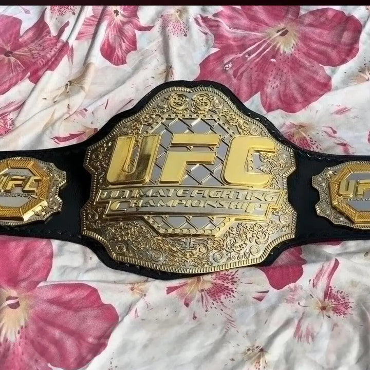 UFC TRIPLE STACK CNC MADE CHAMPIONSHIP BELT Championship Belts Online