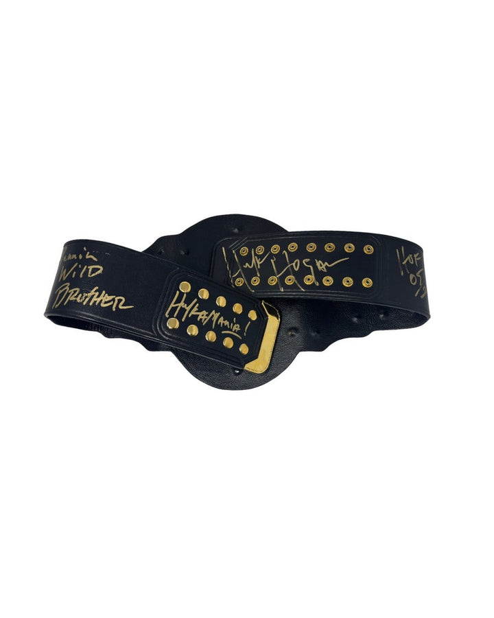 Hulk Hogan Mystery belt autographed Championship Title Belt Championship Belts Online