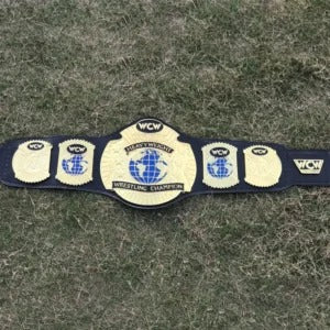 WCW WORLD HEAVYWEIGHT Brass 24k Gold Championship Belt