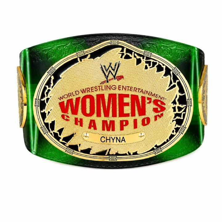 WWE Chyna Womens Championship Replica Belt Black Green Edition