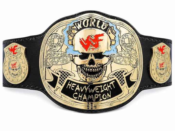 WWF Hardcore World Heavyweight Championship Replica Belt Classic Skull Edition