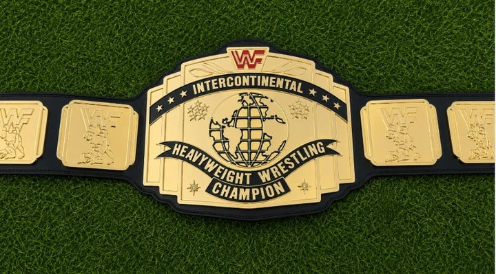 WWF Intercontinental BRASSO Ring Wrestling Championship Belts