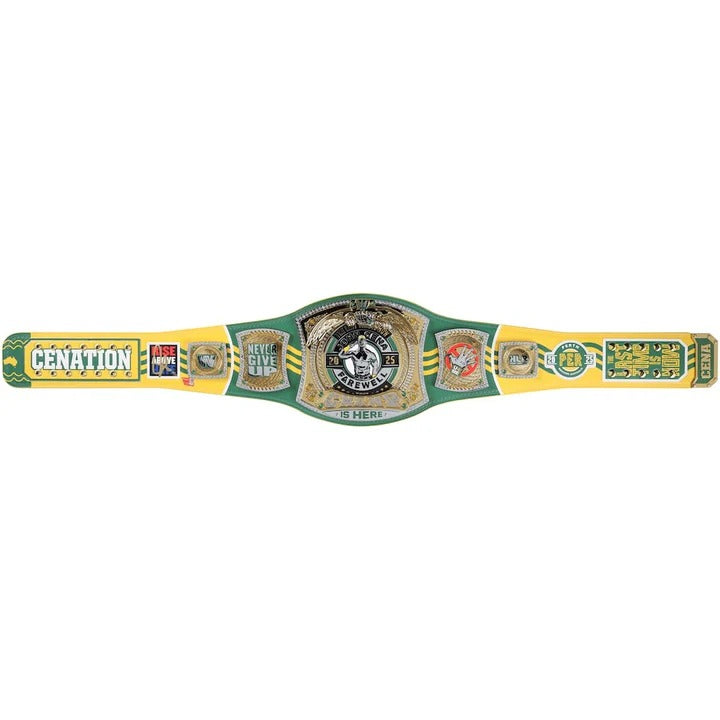 John Cena WWE Autographed Farewell Tour 2025 Perth Replica Title Belt - Limited Edition of 25
