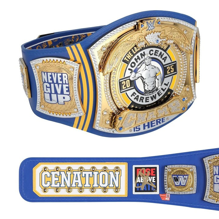 John Cena WWE Autographed Farewell Tour 2025 St. Louis Replica Title Belt - Limited Edition of 25