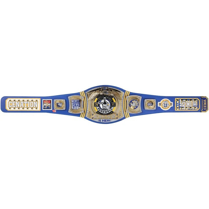 John Cena WWE Autographed Farewell Tour 2025 St. Louis Replica Title Belt - Limited Edition of 25