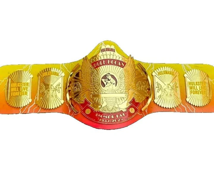 Hulk Hogan Signature Series Championship Wrestling Belt 2MM Adult Size Replica