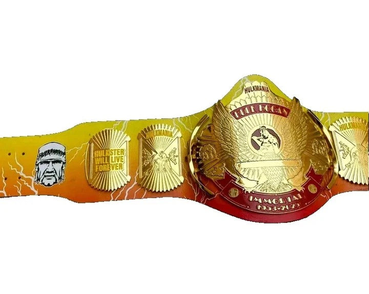 Hulk Hogan Signature Series Championship Wrestling Belt 2MM Adult Size Replica