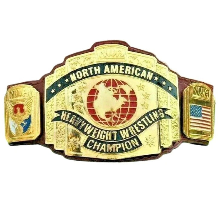 NWA NORTH AMERICAN Heavyweight Wrestling Champion 4MM Replica Title Belt