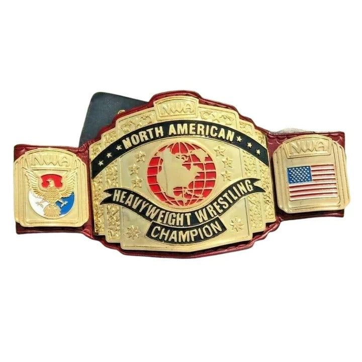 NWA NORTH AMERICAN Heavyweight Wrestling Champion 4MM Replica Title Belt