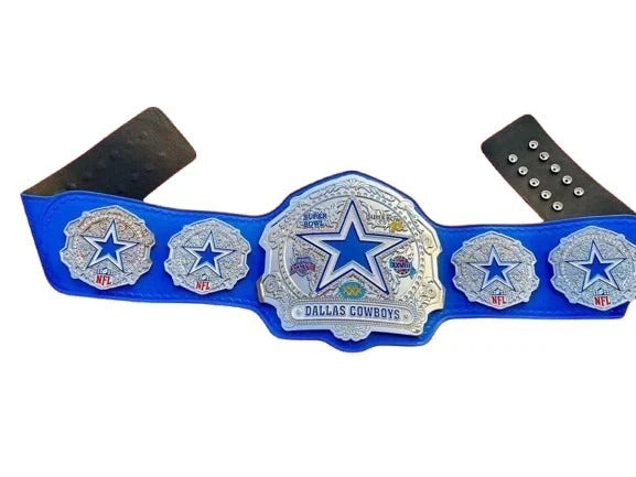 Dallas Cowboys Super Bowl Championship Wrestling Belt Adult Size Replica4mm Zinc
