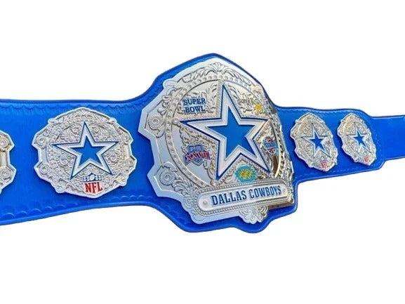Dallas Cowboys Super Bowl Championship Wrestling Belt Adult Size Replica4mm Zinc