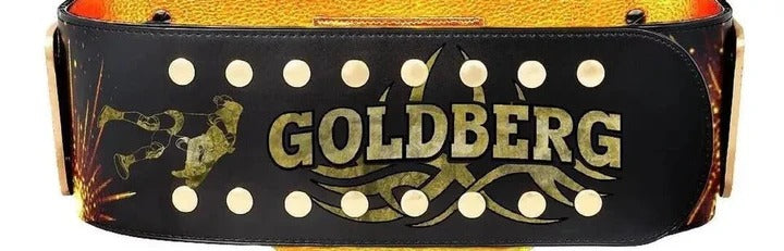 WCW Goldberg Big Gold Signature Series Heavyweight Wrestling Belt Replica