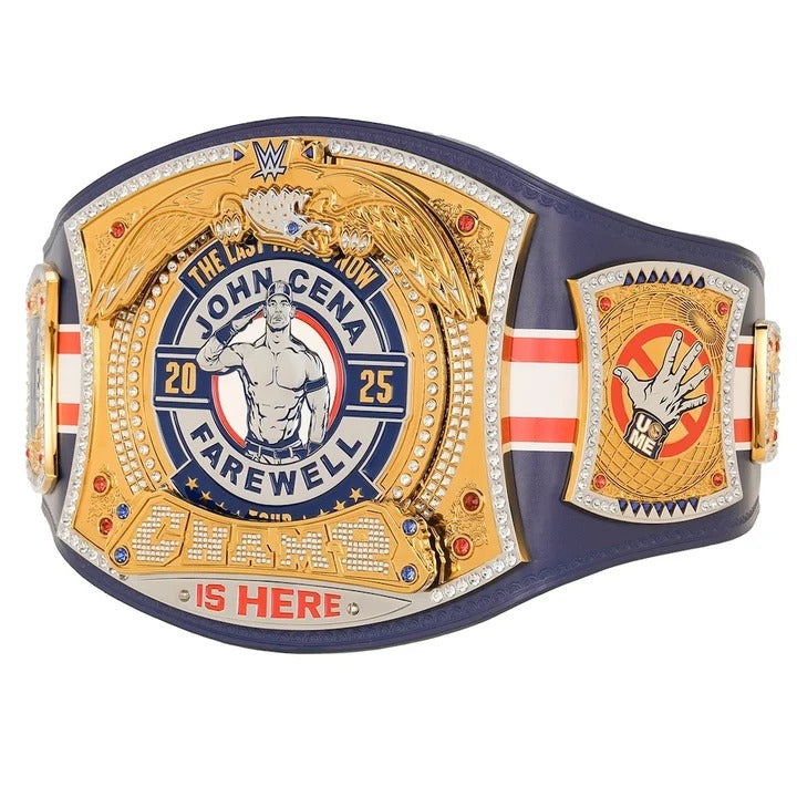John Cena Farewell Tour 2025 Chicago Spinner Championship Replica Title Belt